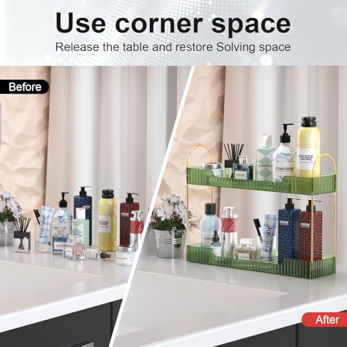 GTI Narrow Bathroom Organizers and Storage, 2 Tier Rectangle - Image 7
