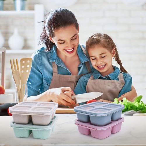 4 Pack Snack Containers, Reusable Bento Snack Box - Image 7