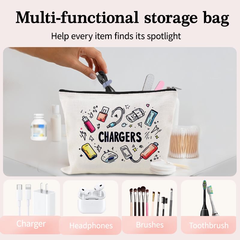 Travel Charger Organizer Bag for Cords and Cables Plug Charging - Image 3