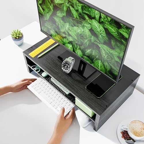 Simple Trending 2-Tier Monitor Stand Riser, Desk Storage - Image 3
