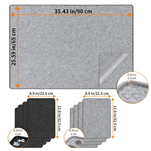 Lavievert 1500 Piece Puzzle Board with 8 Sorting Trays & Cover - Image 4