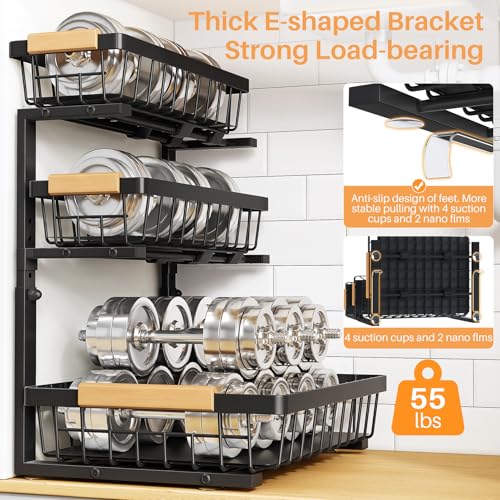 PXRACK Under Sink Organizer, 1-Pack 3-Tier Height - Image 6