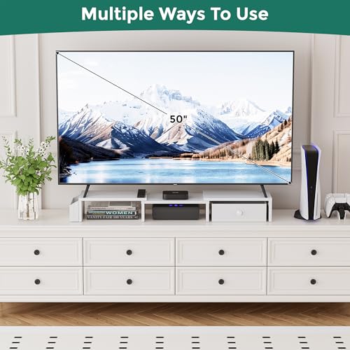Dual Monitor Stand Riser, Adjustable Length & Swivel | All Products - Image 7
