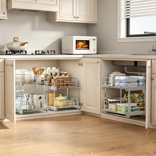 EZKAZA Pull Out Cabinet Organizer for Kitchen Utensil 7.5" - Image 3