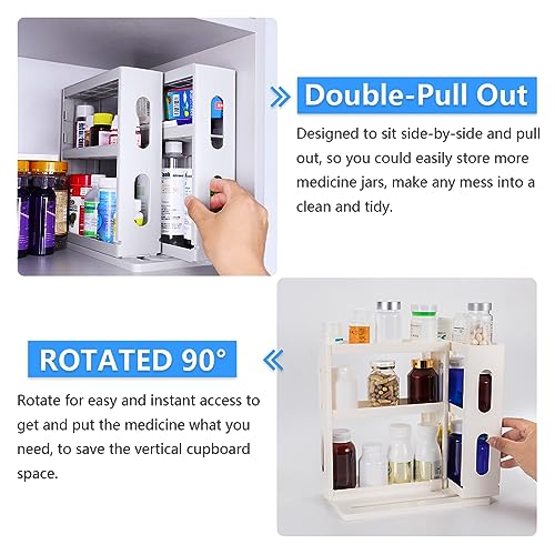 Dutiplus 3-Tier Medicine Organizer for Cabinet - Image 5