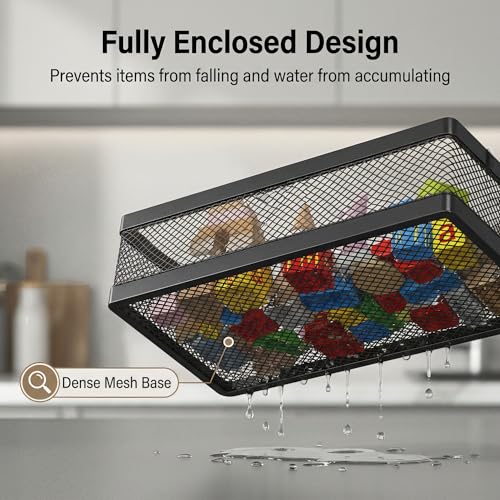 PUSDON Mesh Shower Caddy Wall Mount, Heavy Duty Adhesive Bathroom - Image 6