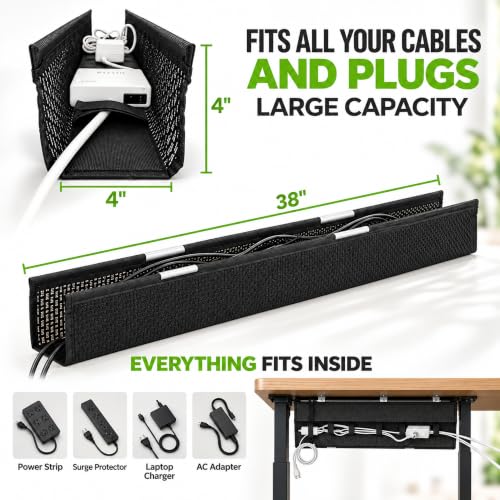 Perfect POSTURE Mesh Cable Management Tray Under Des | Cable Managemen - Image 4