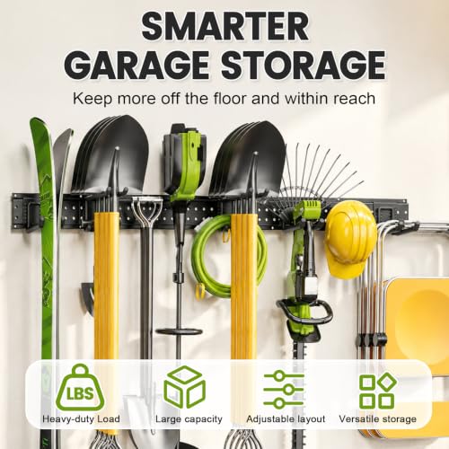 Garage Tool Organizer Wall Mount, 49.5 Inch Heavy Duty - Image 4