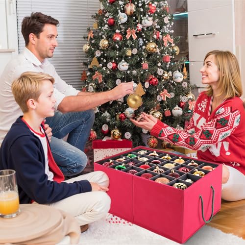 BlessedSeason Christmas Ornament Storage Box，Stackable 3 - Image 3