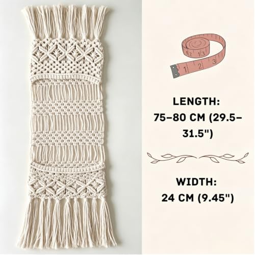 Sofa Armrest Organizer, Armchair Caddy, Macrame Couch Organizer - Image 3