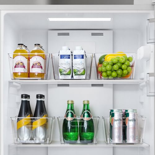12 PACK Multi-Use Clear Storage Bins, Pantry Kitchen Cabinet - Image 6