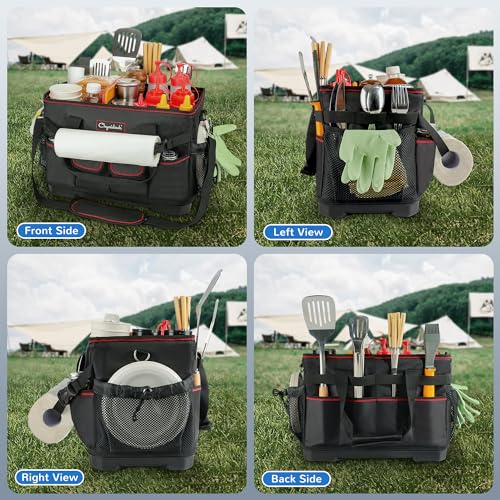 Chyaidach Large Grill Caddy with Hard Bottom and Paper - Image 5