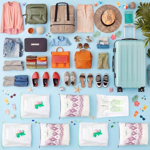Woanger 8 Pcs Packing Cubes for Travel, Days of The Week Suitcase - Image 6
