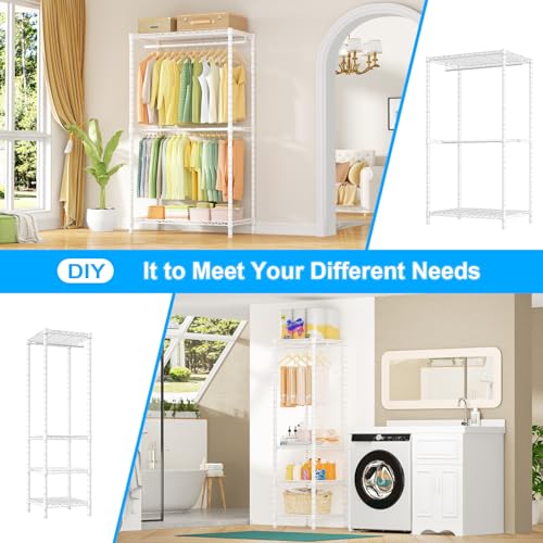 E10 Clothes Rack（With Stretchable Hanger Rod）Freestanding - Image 7