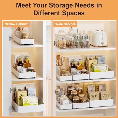 Delamu 3 Pack Pull Out Cabinet Organizer, 15.7"Deep | All Products - Image 4