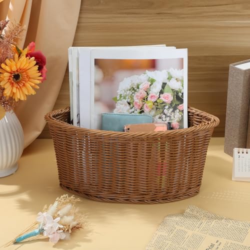 VOSAREA Corner Storage Basket Triangle Basket Woven Organizer - Image 4
