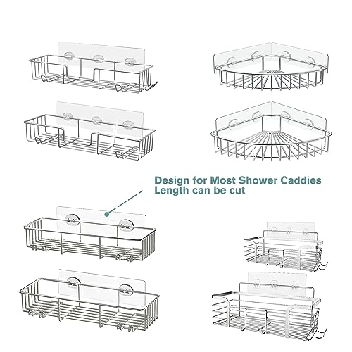 4PCS Shower Caddy Adhesive Sticker Replacement Hook for Corner - Image 3