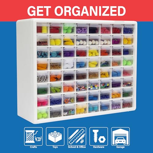 Akro-Mils 64-Drawer Plastic Drawer Storage Cabinet | Home Organization - Image 4
