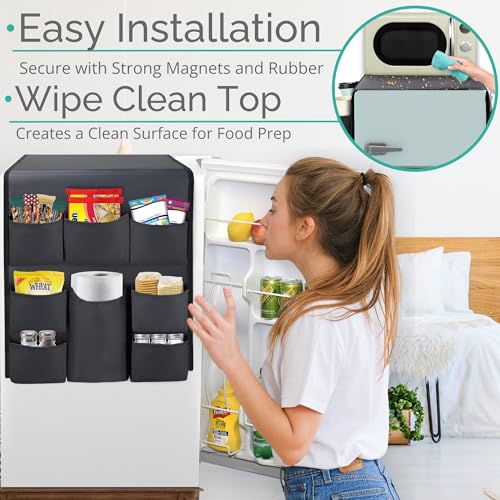 TERRA HOME Mini Fridge Organizer - Over Fridge Organizer - Image 4