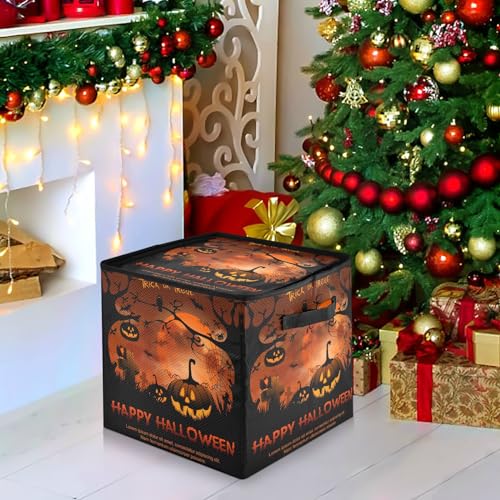 YETTASBIN Halloween Pumpkin Large Christmas Ornament - Image 8