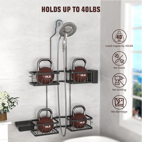 REINHARDT Adjustable Shower Caddy Hanging for Handheld - Image 4