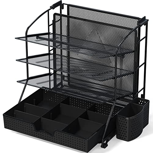 Simple Houseware Desktop Document Tray Organizer with Sliding - Image 4