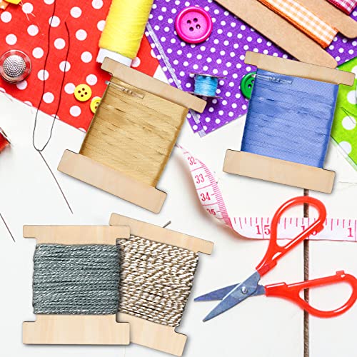 200 Pcs Ribbon Storage Organizer Set, Flat Wood Ribbon - Image 7