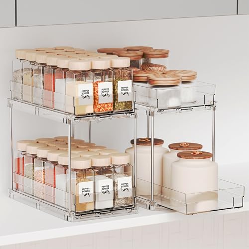 Yieach 2 Pack 2 Tier Vertical Spice Rack Pull Out,10 | All Products - Image 2