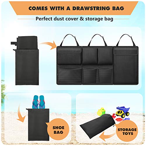 FINPAC Car Trunk Organizer Storage, Detachable Seat Back - Image 8