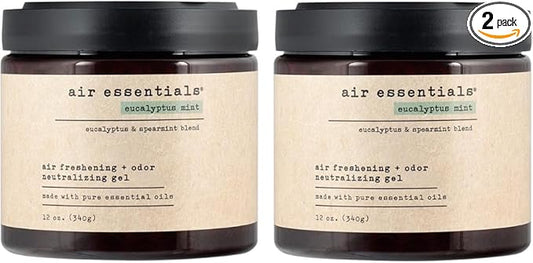 Air Essentials Air Freshener & Odor Neutralizer Gel - 12 oz, Pack of 2 - Odor Eliminator - Made with Pure Essential Oils - Citrus Blossom Scent