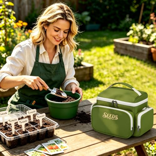 Seed Storage Organizer Insulated Bag, Garden Seed Saving Box - Image 3