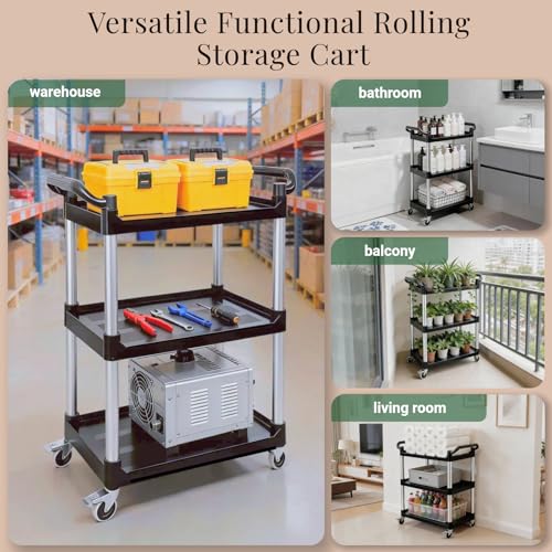 3 Tier Heavy Duty Detailing Rolling Utility Cart with Strong - Image 5