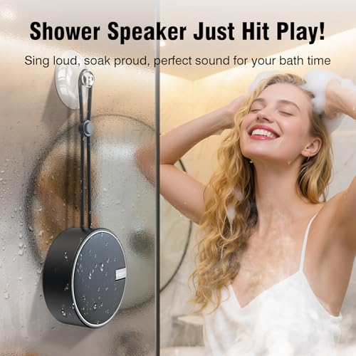 INSMY C12 IP67 Waterproof Shower Bluetooth Speakers Portable - Image 4