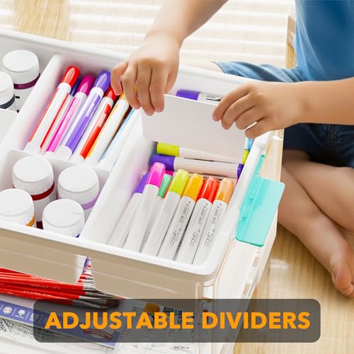 SpaceAid Craft Organizers and Storage - 24 QT Plastic Box - Image 6