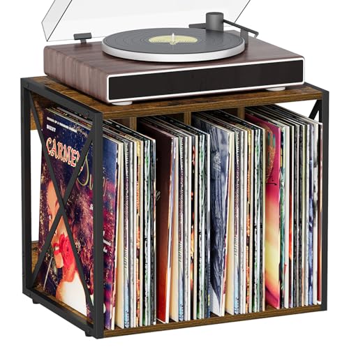 Vinyl Record Storage,Vinyl Record Holder Up to 80-100 Albums - Image 2
