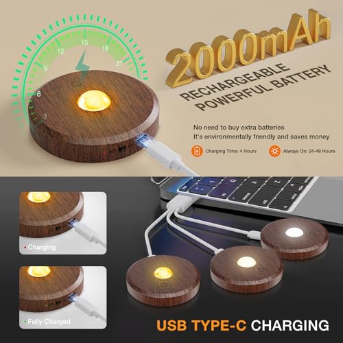 Puck Lights With Remote Control - Rechargeable, Wireless Under - Image 8