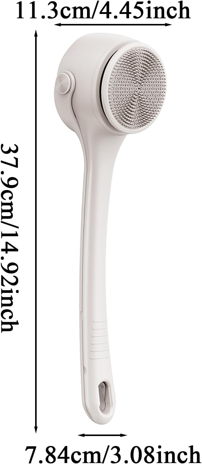 Electric Shower Brush,Electric Bath Cleaning Scrubber - Cordless Body Cleaning Brush,for Shower Bathroom Toilet Hotel Home Family Spa