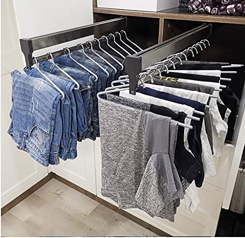 Closet Clothes Hanger Rail,Pull-Out Closet Rod 30-60cm - Image 3