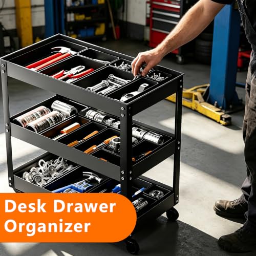 [6 SIZE & 90 PCS] Tool Box Organizer Tray, Tool Desk Drawer - Image 8
