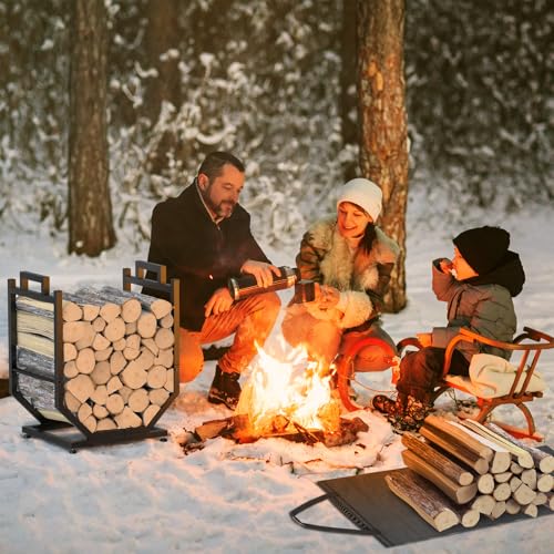 Firewood Rack, Indoor/Outdoor Firewood Holder | Home Organization - Image 7