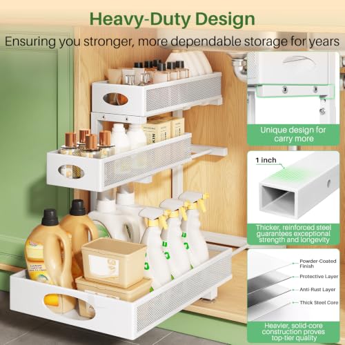 Kitstorack Under Sink Organizer 3-Tier Slide Out Dra | All Products - Image 7