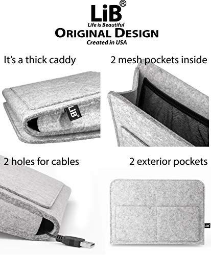 Lib Bedside Caddy, Original Design | Large Size 9.5" x 13.5" | - Image 3