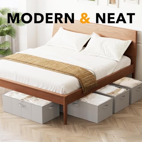SpaceAid 4 Pack 10" High Under Bed Storage Containers - Image 6