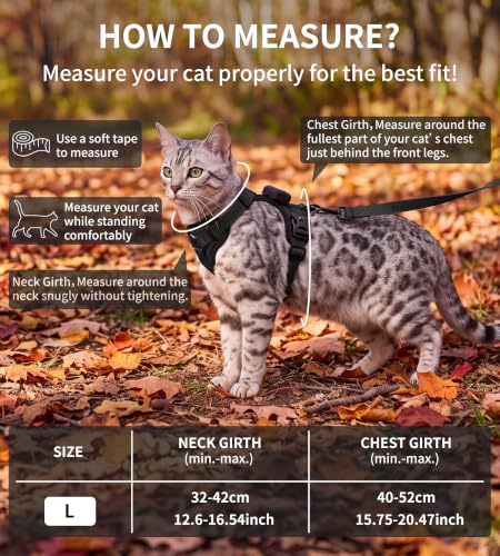 Jacquard Cat Harness & Leash Set, Escape-Proof Vest | Pet Essentials - Image 4