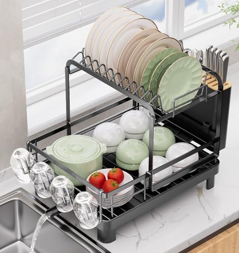 Runnatal 2-Tier Dish Drying Rack, Large Dish Drainer | All Products - Image 2