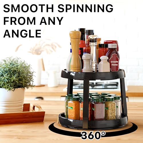 Simple Houseware 2-Tier Lazy Susan Spice Organizer, 10-Inch - Image 4