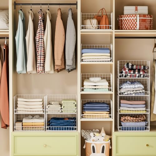 4-Tier Stackable Closet Organizers and Storage Baske | Home Organizati - Image 7