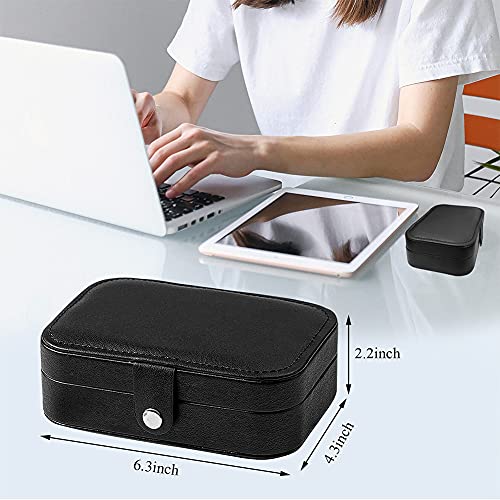 Hatori Travel Jewelry Box, PU Leather Small Jewelry - Image 6