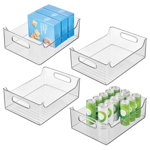 iDesign Stackable Clear Plastic Storage Bin, 4-Pack - Image 2
