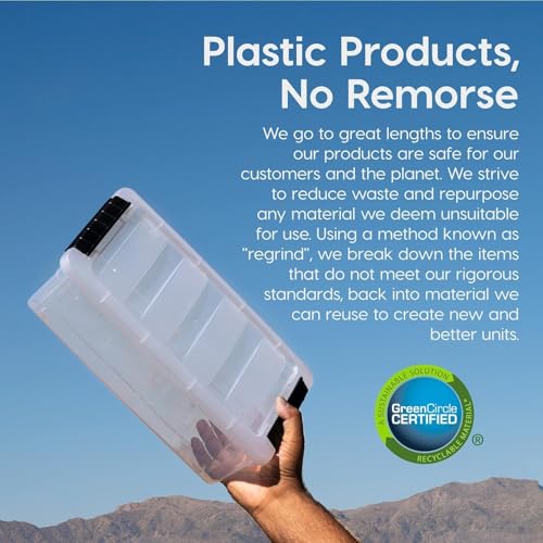 IRIS USA 6-Pack 19 Quart Storage Bins with Lids, Clear - Image 5